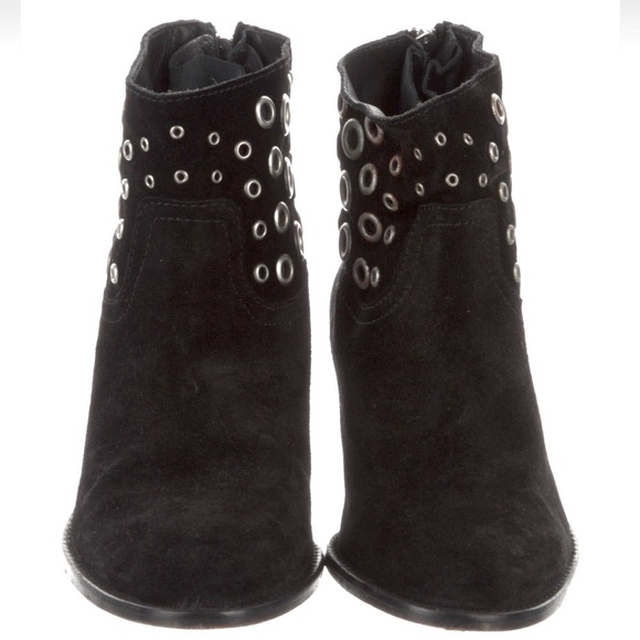 Zadig & Voltaire 100% leather black Boots with silver metal studs EUR size 36 - Picture 1 of 16